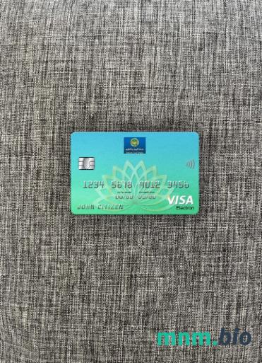 Yemen Gulf bank visa karta elektronowa wygląd fotograficzny skan PSD + zdjęcie